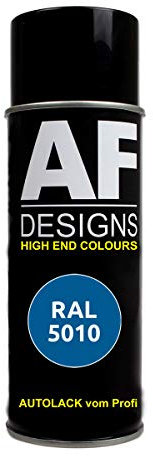 Alex Flittner Designs RAL Lackspray Autolack Sprühdose Spraydose RAL5010 ENZIANBLAU seidenmatt