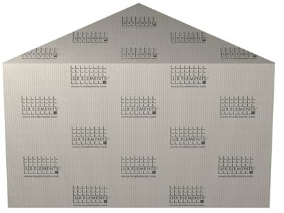 LUX ELEMENTS Panca per doccia ad angolo, pronta da piastrellare, 81,6 x 57,7 cm, 3 angoli in schiuma rigida per la doccia, forma da banco prefabbricata per il montaggio nell'angolo