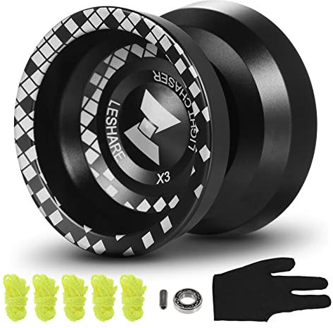 doorslay Professioneller Yo-Yo-Ball aus Aluminiumlegierung, reaktionsschnelles YoYo mit Nicht reagierendem Lager für professionelle Anfänger