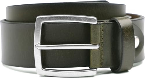 Suitable Leder Gürtel Grün Washed - Herren - Bekleidung