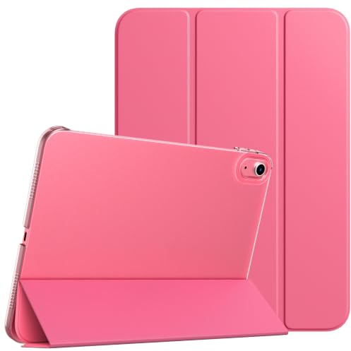 TiMOVO Cover Custodia Compatibile con iPad (A16) 11 Generazione 11 Pollici 2025/iPad 10 Generazione 10,9 2022, Retro in PC Rigido Semi-Trasparente, Auto Sveglia/Sonno, Anguria Rossa