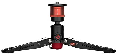 IFOOTAGE Mini Stativ für Kamera,Mini Kamerastativ,Handy Stativ mit Aluminium,Tischstativ für Fotografie,für Sony, Nikon, Canon DSLR, Nutzlast bis zu 17,64 lbs/8 kg,Cobra 3 Low Profile Minipod CB3 BASE