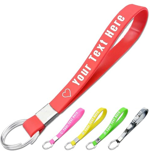 Aokizkdzsw Bulk Personalisierte Schlüsselanhänger, Kundenspezifische Schlüsselanhänger mit eingraviertem Namen und Logo
