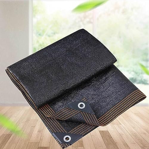 Telo Ombreggiante 3x4 Occhiellato Traspirante Vela Ombreggiante Rettangolare Ombra 90% Protezion Raggi UV Panno Ombreggiante Esterno/Cortile/Balcone/Patio/Giardino,black-4x7m