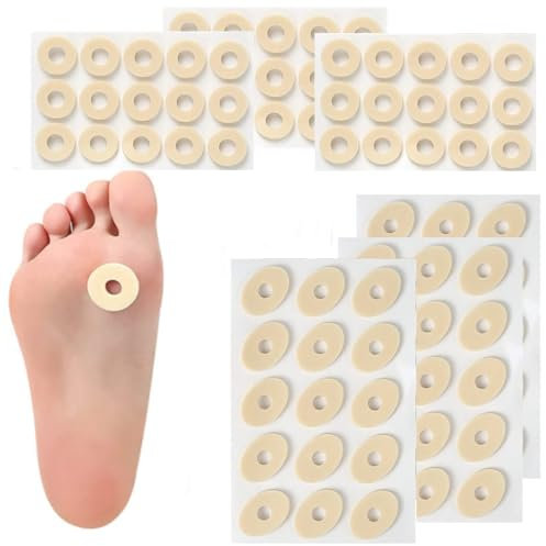 KAIAIWLUO Pansement Cors,90 pcs Cors Protecteurs Pansement Auto-adhésifs Chaussures Coussinets de Callosités en Mousse Latex Souple Anti-Friction Réduire Douleur Pied et Talon pour Callosités Orteils