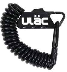 ULAC Piccadilly LTD Multipurpose Carabiner Cable Combo Lock for Helmet, Motorcycle, e-Scooter, Bicycle, Gym Locker, Baby Strollers, Suitcases, Luggage, Gate, Fence(Jet Black)