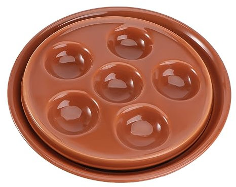 LIFKOME 2St gebackene Schnecken Küchenversorgung Teller mit Pilzteller Besteck Schneckenteller Schnecken-Auflaufform Frühstück Schneckenplatte Suppentasse Geschirr Keramik
