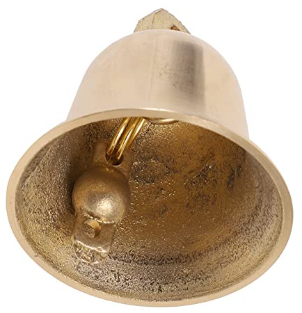 Alipis Campana Árbol Navidad de Latón Vintage Elegante para Decoración Navideña y Manualidades DIY Diseño Fácil de Colgar y Estilo Antiguo