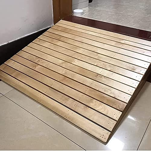 Rampa portatile in legno per sedia a rotelle, per moto, scooter, bicicletta, rampa per vialetto, porta per animali domestici, rampa di facile accesso per uso domestico ed esterno