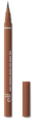 e.l.f. Holy Strokes Micro-Fine Brow Pen, Für einen Natürlichen Look, Langanhaltender Augenbrauenstift, Wasserfest & Wischfest, Vegan & Tierversuchsfrei, Auburn
