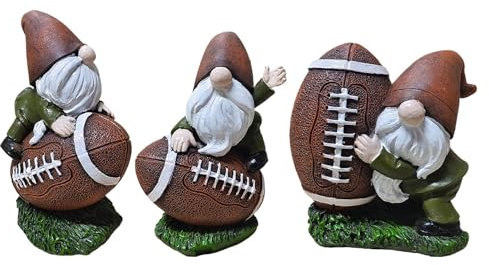 Shitafe Football Gnome - Outdoor Garden Statue Football Gnome,Resin Football Player Gnomes Figurine Decorations for Home Desk Table Shelf Garden Decor