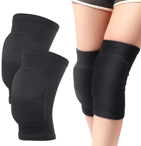 CANCYCC 2er-Pack Knieschoner, Knieschoner Tanzen Damen, Knieschoner Volleyball, Rutschfest Kinder Knieschützer mit Atmungsaktiv Schwamm, Knee Pads für Dance, Fußball, Laufen, Yoga