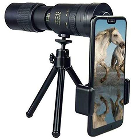 Télescope monoculaire, télescope monoculaire d'observation 4K 10-300X40mm Téléobjectif Zoom Télescope monoculaire pour la plage Voyage Observation des oiseaux Paysage animalier pour l'observation