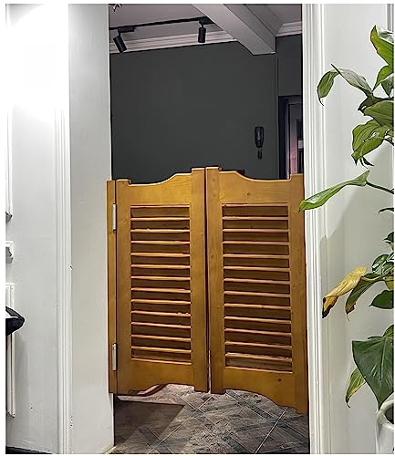 Puerta batiente de madera de media altura para cocina, hogar, escaleras, dormitorio y pasillo, 80 x 80 cm, solución interior elegante y funcional