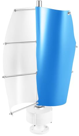 Windrad Stromerzeugung Windturbine, Vertikalachsen-Windturbinen-Generator, Leistung 100W,Windgeschwindigkeit 42,65ft/s,Permanentmagnet-Rotor-Generator