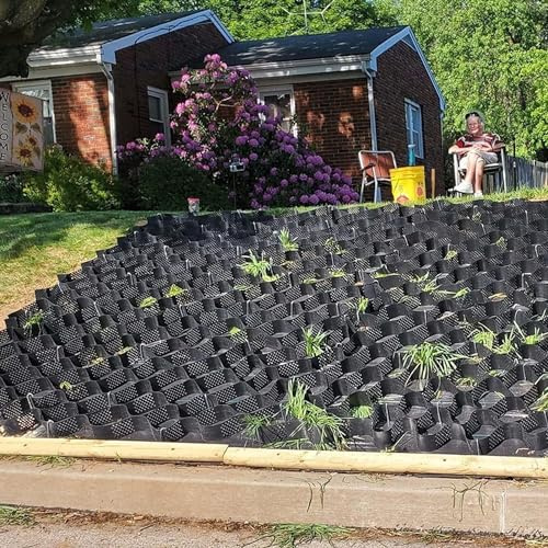 Stabilizzatore per griglia di terra in plastica per muro di sostegno ghiaia vialetto griglia giardino pavimentazione rete controllo erosione del suolo stabilizzazione del paesaggio Sistema di supporto