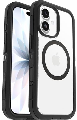 OtterBox Defender Pro XT MagSafe Hülle für iPhone 17, Transparent/Schwarz | Stoßfest und ultra-robust, Schützende Hülle, 7x getestet nach Militärstandard, Keine Einzelhandelsverpackung