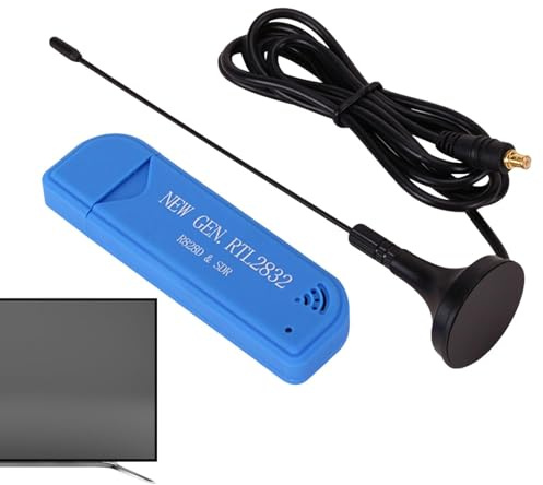 SDR-Radio-Empfänger: Kompakter RTL-SDR-USB-Empfänger mit MCX-Antennenanschluss, Kupferkabel, kompatibel mit UKW-Bändern, Multimodus-Radio, kostengünstige Plattform für AF