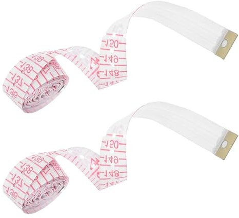 Homoyoyo 2 Piezas Cinta Métrica Braille, Herramienta de Medición Flexible de Plástico Escalas Táctiles y Marcas Táctiles, 150cm, para Personas Ciegas