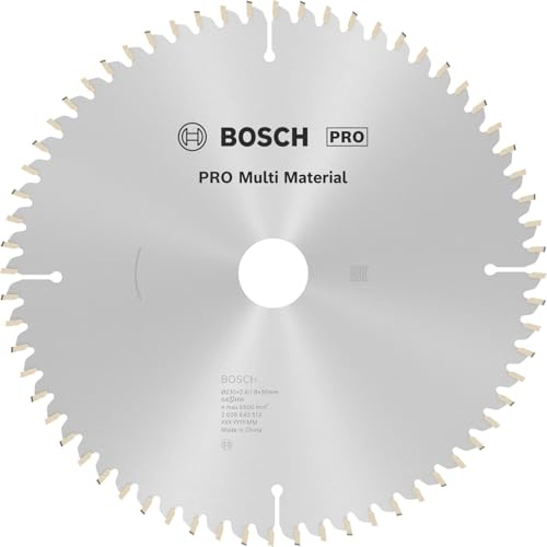 Bosch Accessories Bosch Professional 1x Kreissägeblatt Multi Material (für Multimaterial, Sägeblatt Ø 230 x 30 x 2,4 mm, 64 Zähne, Zubehör Kreissäge)
