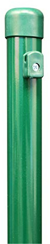 Alberts 613914 Zaunpfosten für Maschendrahtzäune | für die Befestigung mit Einschlag-Bodenhülsen | zinkphosphatiert, grün kunststoffbeschichtet | Länge 1155 mm | Pfosten-Ø 34 mm