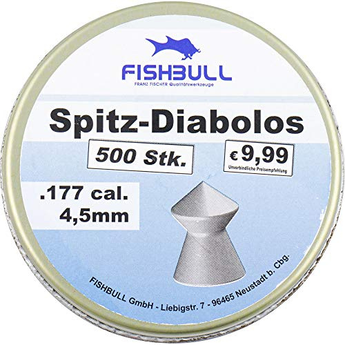 Spitz Diabolo 500Stk. 4,5mm Cal.177 Diabolos Luftgewehr Munition Spitzdiabolo