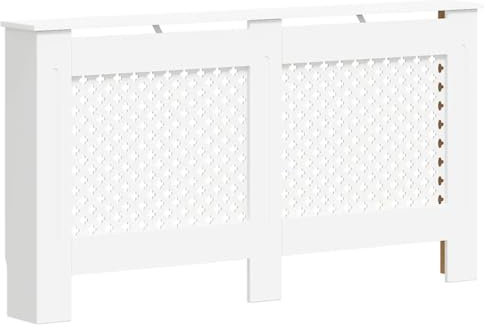 vidaXL Heizkörperabdeckung Weiß 152x19x81,5 cm MDF