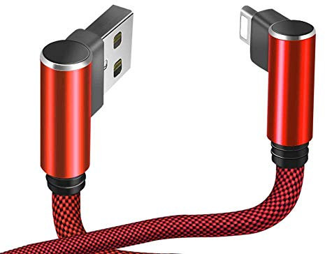 Cable Fast Charge 90 degres Type C pour Microsoft Surface Pro X Smartphone Android Connecteur Recharge Chargeur Universel (Rouge)