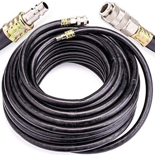 Tuyau pneumatique d'air comprimé 20 bar 10 × 17 mm raccord 3/8″ 20 mètres