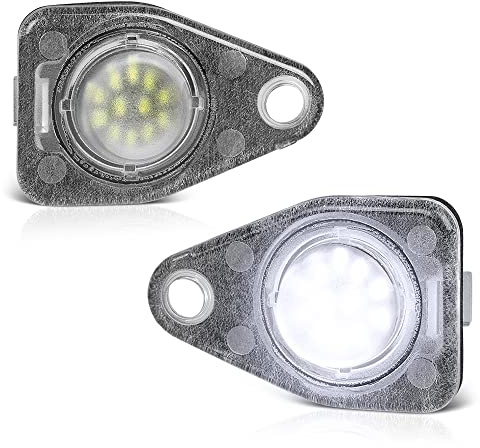 VIPMOTOZ Full LED License Plate Tag Lights Lamps Compatible With 2003-2014 Expedition 2004-2007 Monterey Freestar Freestyle 1996-2005 Taurus Left Right Pair Set