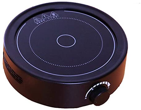 Estufa de cerámica eléctrica, pequeña mini estufa de té para el hogar, mini estufa eléctrica portátil de 750 W Placa caliente multifunción inteligente silenciosa para todas las teteras