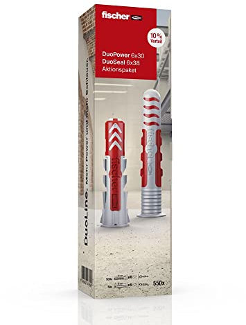 fischer 567092 Duo Power DIY, Grau, 550 Stück