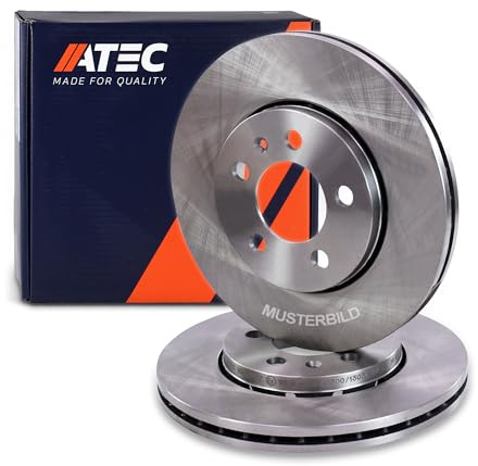 ATEC Germany 2x Bremsscheiben hinten Ø 300 mm belüftet | Kompatibel mit: BMW 1, 1, 3, 3 Cabriolet, 3 Coupe, 3 Touring, X1