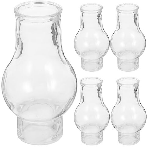 Housoutil 6stücke Teiliges Vintage Öl Lampen Glasabdeckung Hochtemperatur Und Winddicht Geeignet Für Kerosinlampen Sanfter Lichtdurchgang Für Und Außenbereiche
