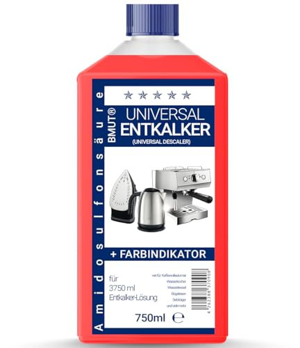 1x 750ml Entkalker Universalentkalker Konzentrat, wie für Kaffeevollautomat, Wasserkocher etc. – für 6 Entkalkungen/Anwendungen je 125ml