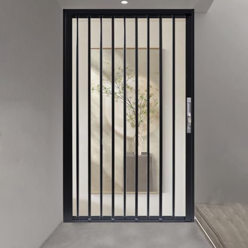 Transparente Falttür Für Küche Und Bad, 193 200 203 213cm Hoch, Isolierte Faltschiebetür/einziehbare Innentüren Mit Acrylplatten, Falttüren Zur Raumtrennung(W70in/177cm-h78in/200cm)