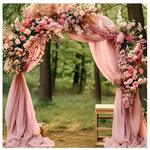 Pmnzdy Tüllstoff 800×75cm Weicher Organza Stoff Querbehang StuhlschärpeTischdecke Hochzeitsbogen Gardinen Dekoration Hochzeit Hintergrund Drapierstoff für Hochzeit Party Bankett Event | Tüll Stoffe Weicher Mesh Drapierstoff für Stuhlschärpe, Tischdeko, Gardinen, Hintergrund, Party, Bankett & Event