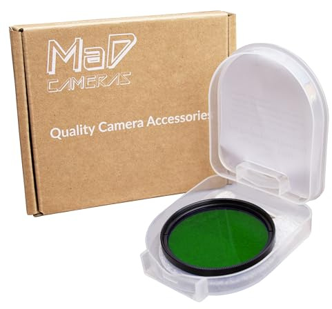 Mad Cameras Filtre Premium De Correction Vert 49 Mm pour Reflex Numériques | Réduit Les Reflets, Améliore Le Contraste, Intensifie Les Couleurs Et Approfondit Les Tons Pour Les Paysages.