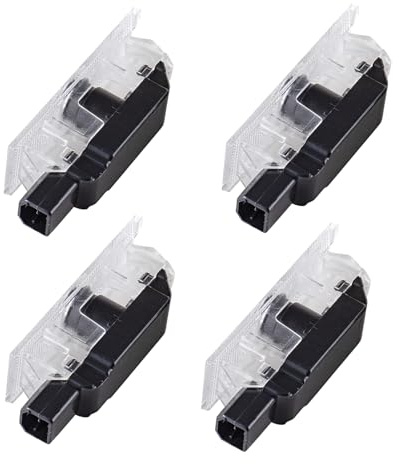 cimsfcor Proiettore luci per portiera auto, luce di benvenuto a LED per portiera auto, logo compatibile con Fiat 500X 2015-2024, 4 pezzi (500X)