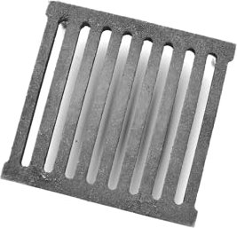 SEZAM 22 x 23 cm (22 x 22,8) Robusta y sólida rejilla de hierro fundido para horno, rejilla para cenizas de diferentes diámetros