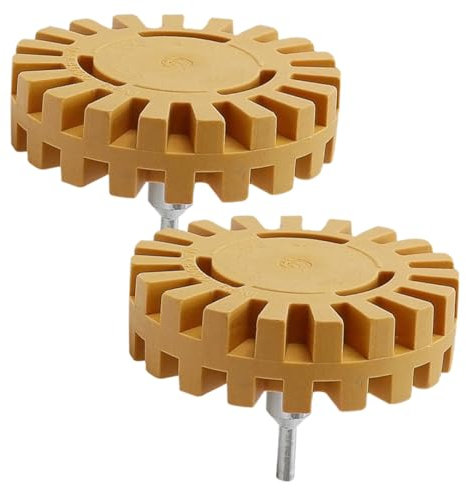 SWOOMEY 2stücke Eraser Wheel Effektiver Kleber Und Aufkleberentferner Für Auto Und Lkw Mit Robustem Gummimaterial Und Effizientem Design Zur Mühelosen Entfernung Von Klebstoff Und Farbe