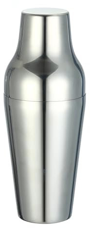 CQJJXKYC Cocteleras Coctelera de Acero Inoxidable - Estilo Francés - 20 OzCoctelera de 2 Piezas Juego de Cocktail Shaker(Silver)