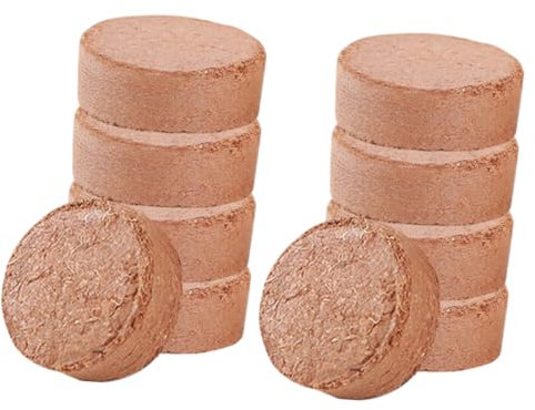 POPETPOP 60stücke Komprimierte Erde Aus Kokosfaser Für Zimmerpflanzen Quellfähige Blumenerde Mit Kokospellets Für Sukkulenten Und Stecklinge Nährstoffreiche Anzuchterde