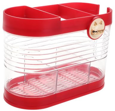 ABOOFAN Soporte De Utensilios De Cocina Compacto Drenaje Organizador De Cubiertos y Retro Para Encimera y Almacenamiento Gabinete Diseño Elegante y Funcional