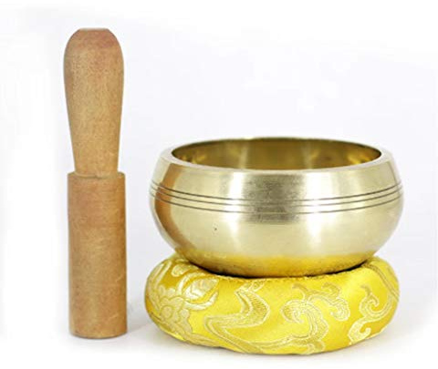 Handgjord Buddha tibetansk skål skål dharma instrument musik koppar singing skål meditation ljud yoga skål (8 cm)