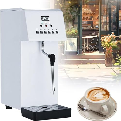 Montalatte elettrico e vaporizzatore con display a LED, ugello vapore a 4 fori, impermeabile IPX3, riscaldamento rapido per caffè, tè e dessert