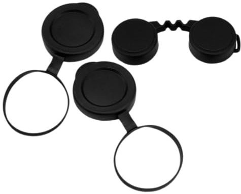 GAROZATION Rubber Objective Lens Caps for Binoculars Portable Protective Covers with Scratch-resistant Material Replacement for Bird Watching and Outdoor Use