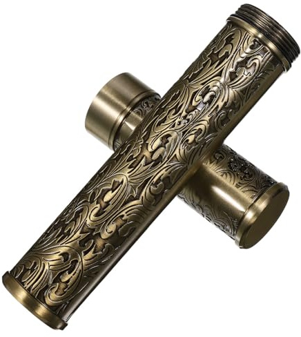 GLEAVI Porta Sigari da Viaggio in Metallo Singolo, Custodia Ermetica Umidificatore Portatile per Sigari, Tubo Humidor Compatto per Protezione Durante Viaggi e Feste