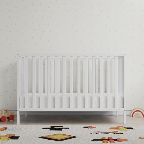 Baby Relax Ivey 3-in-1 Convertible Crib, White