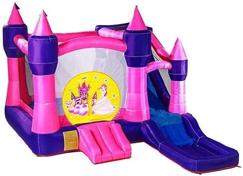 Inflatable Bouncy Castle with Trampoline and Slide for Kids Fun Indoor and Outdoor Play Equipment for Children's Parties and Backyard Activities